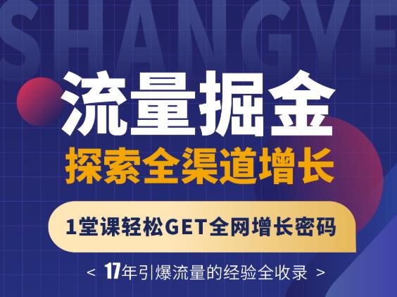 张琦流量掘金探索全渠道增长，1堂课轻松GET全网增长密码-瑞创网