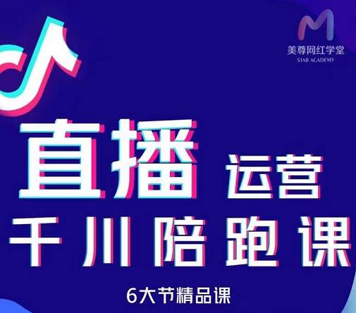 美尊-抖音直播运营千川系统课：直播​运营规划、起号、主播培养、千川投放等-瑞创网