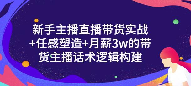 新手主播直播带货实战 信任感塑造 月薪3w的带货主播话术逻辑构建-瑞创网