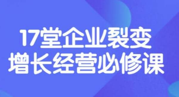 《盈利增长17堂必修课》企业裂变增长的经营智慧，带你了解增长的本质-瑞创网