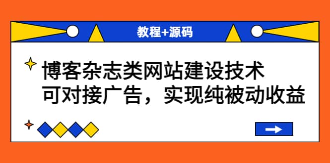 博客杂志类网站建设技术，可对接广告，实现纯被动收益（教程 源码）-瑞创网