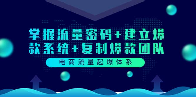 电商流量起爆体系：掌握流量密码 建立爆款系统 复制爆款团队（价值599）-瑞创网