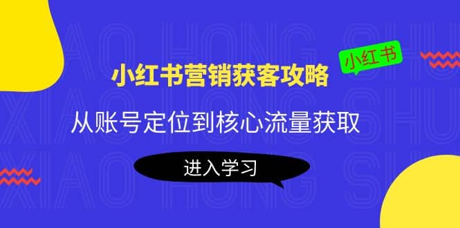 小红书营销获客攻略：从账号定位到核心流量获取，爆款笔记打造-瑞创网