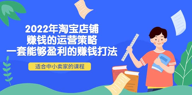 2022年淘宝店铺赚钱的运营策略：一套能够盈利的赚钱打法，适合中小卖家-瑞创网