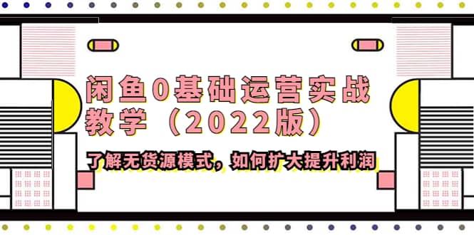 闲鱼0基础运营实战教学（2022版）了解无货源模式，如何扩大提升利润-瑞创网