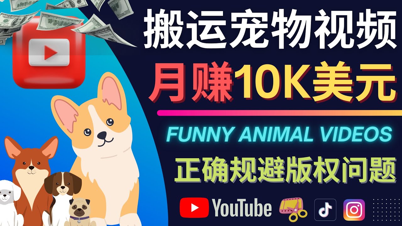 搬运TIKTOK视频到YouTube，并进行二次创作，月赚1万美元以上-瑞创网