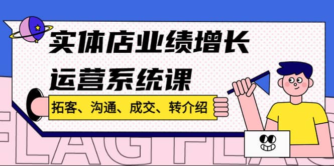 实体店业绩增长运营系统课，拓客、沟通、成交、转介绍!-瑞创网