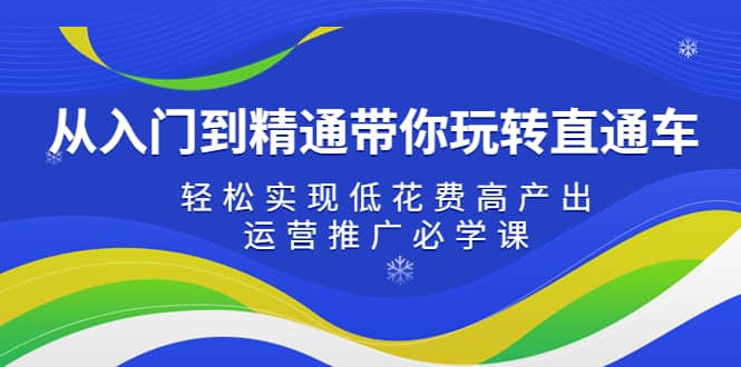 从入门到精通带你玩转直通车：轻松实现低花费高产出，35节运营推广必学课-瑞创网