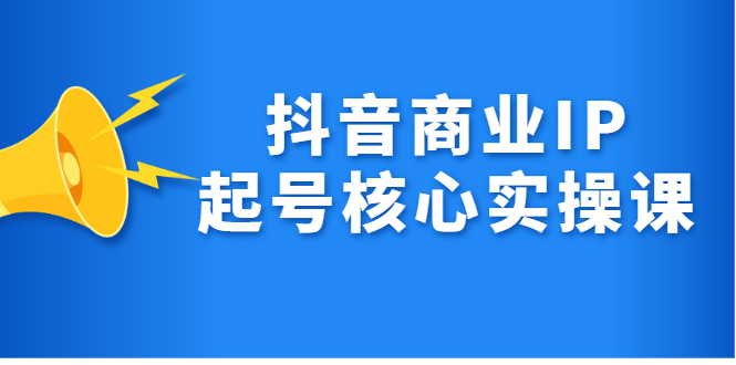 抖音商业IP起号核心实操课，带你玩转算法，流量，内容，架构，变现-瑞创网