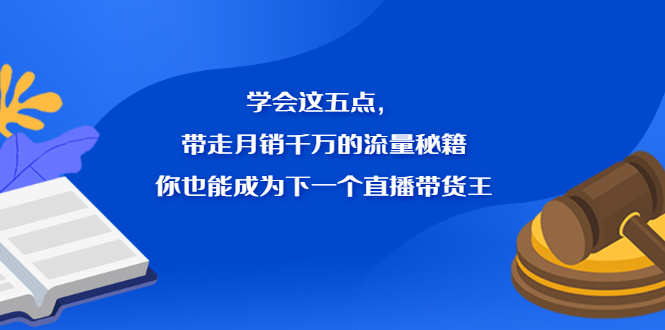 学会这五点，带走月销千万的流量秘籍，你也能成为下一个直播带货王-瑞创网