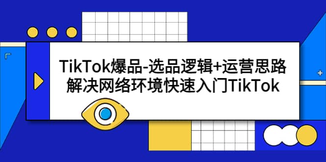 TikTok爆品-选品逻辑 运营思路：解决网络环境快速入门TikTok-瑞创网