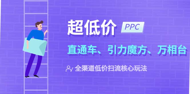 2023超低价·ppc—“直通车、引力魔方、万相台”全渠道·低价扫流核心玩法-瑞创网