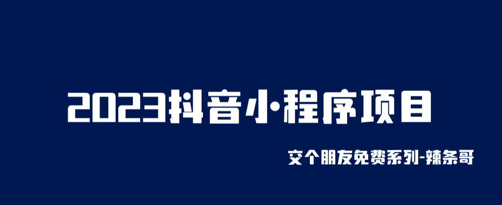 2023抖音小程序项目，变现逻辑非常很简单，当天变现，次日提现-瑞创网