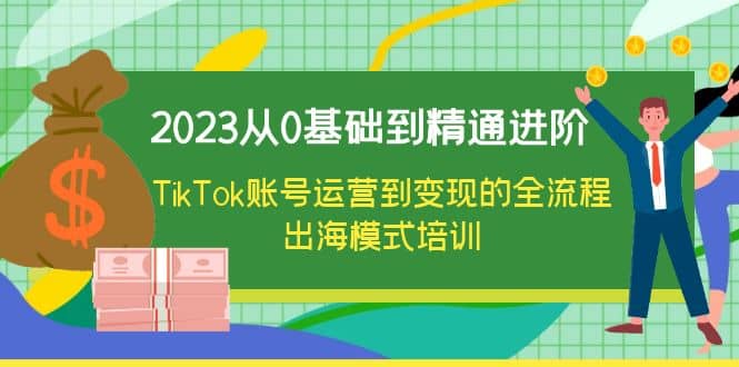 2023从0基础到精通进阶，TikTok账号运营到变现的全流程出海模式培训-瑞创网