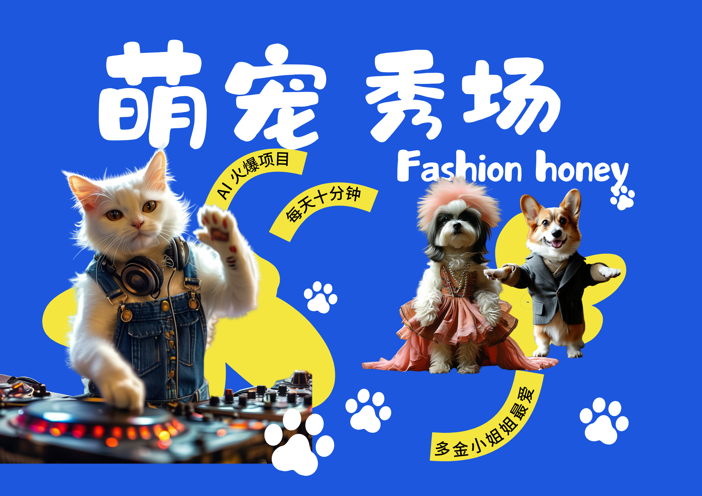 酷飒动物跳舞走秀  时尚喵FASHION汪 多金小姐姐最爱的 轻松月入破万-瑞创网