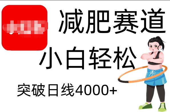 小红书减肥赛道，小白轻松日利润4000+-瑞创网