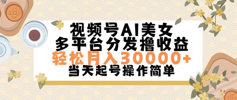 视频号AI美女，轻松月入30000+,操作简单轻松上手-瑞创网